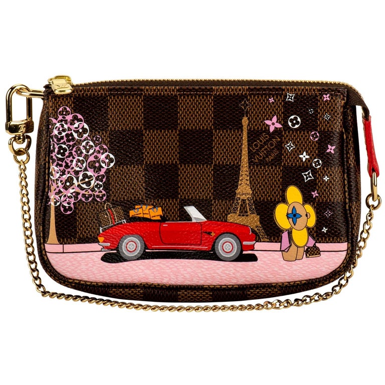 New in Box Louis Vuitton Christmas Paris Pouchette Limited Edition Bag For Sale at 1stdibs