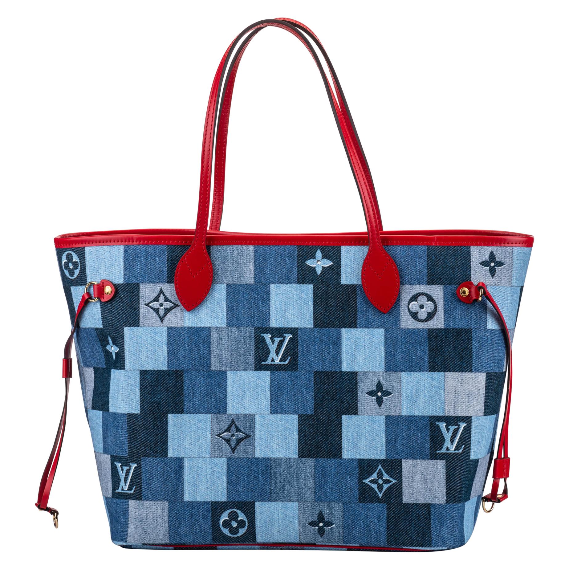 New in Box Louis Vuitton Denim Neverfull Bag