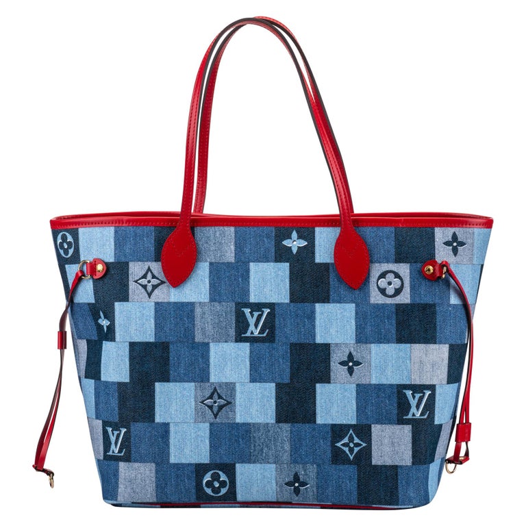Louis Vuitton On The Go Blue Escale Bag at 1stDibs
