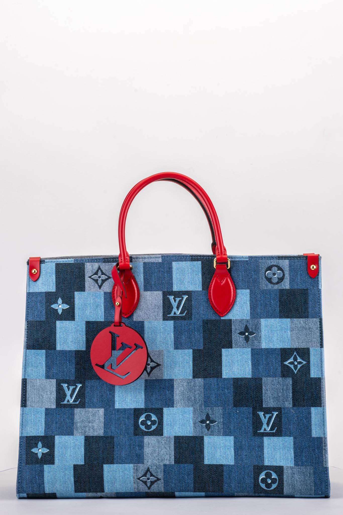 louis vuitton denim bag