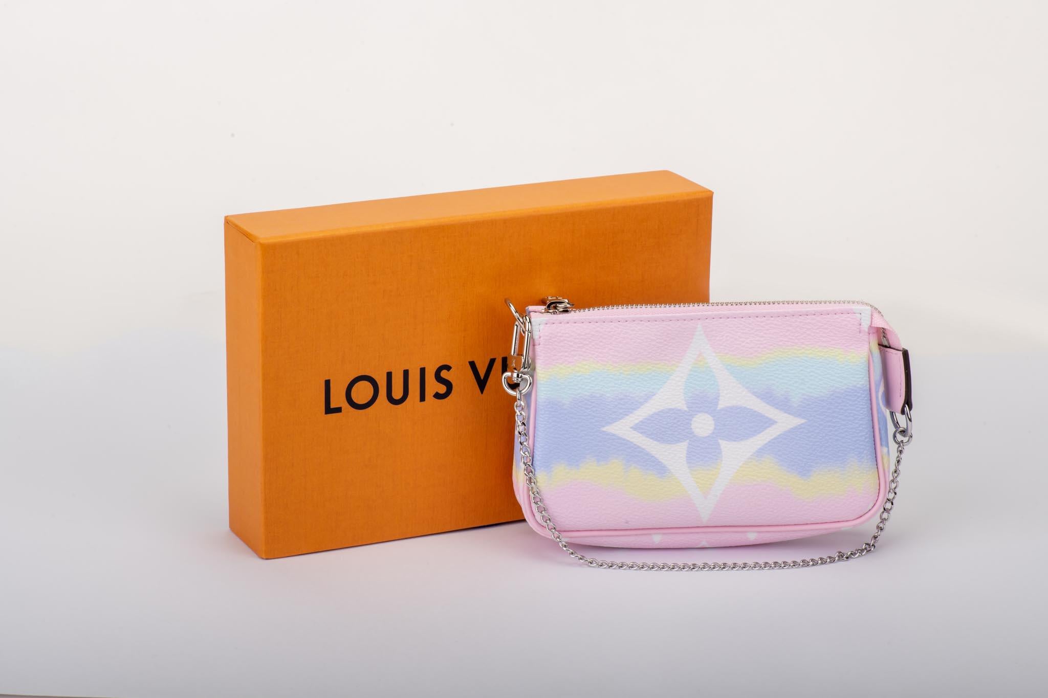 Louis Vuitton limited edition 2020 escale pink mini pochette. Comes with original dust cover and box.