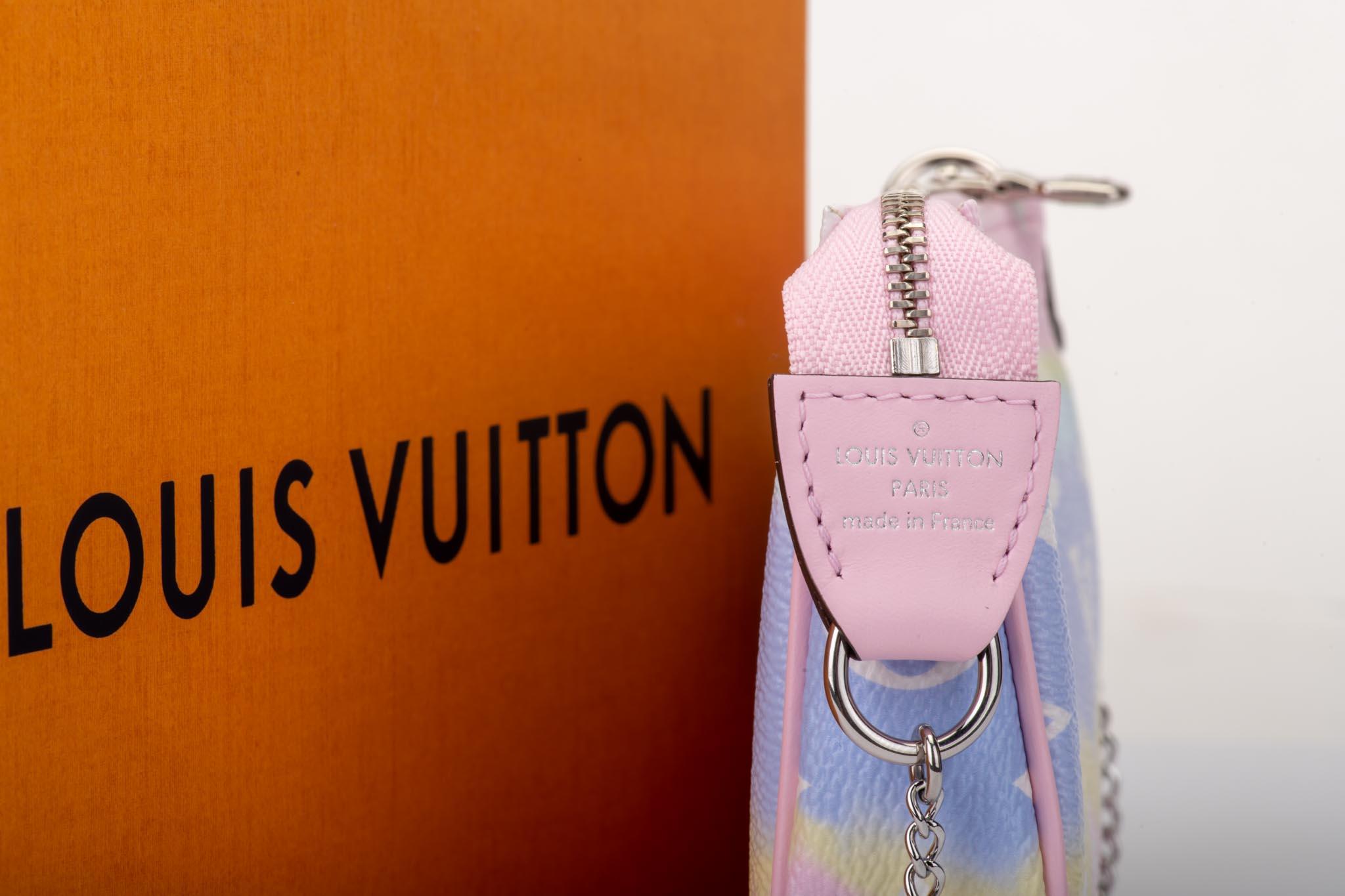 Orange New in Box Louis Vuitton Escale Pink Pochette  Bag