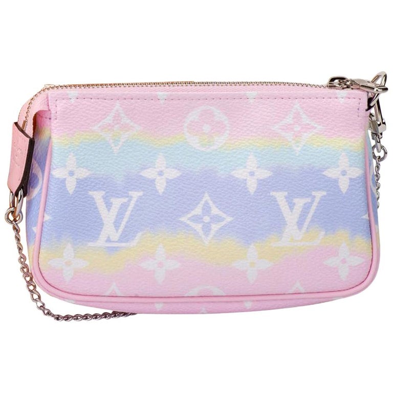 New in Box Louis Vuitton Escale Pink Pochette Bag