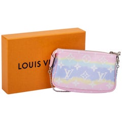New in Box Louis Vuitton Escale Pink Pochette  Bag