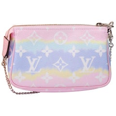 New in Box Louis Vuitton Escale Pink Pochette  Bag