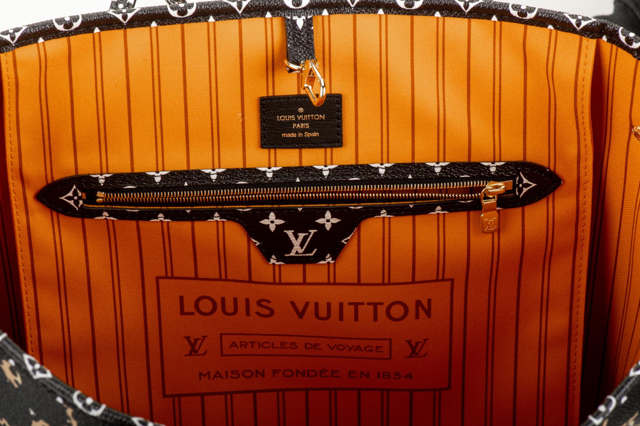 New in Box Louis Vuitton Limited Edition Animalier Neverfull MM Tote Bag 5