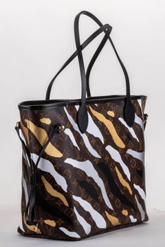 New in Box Louis Vuitton Limited Edition Camouflage Neverfull MM Tote Bag