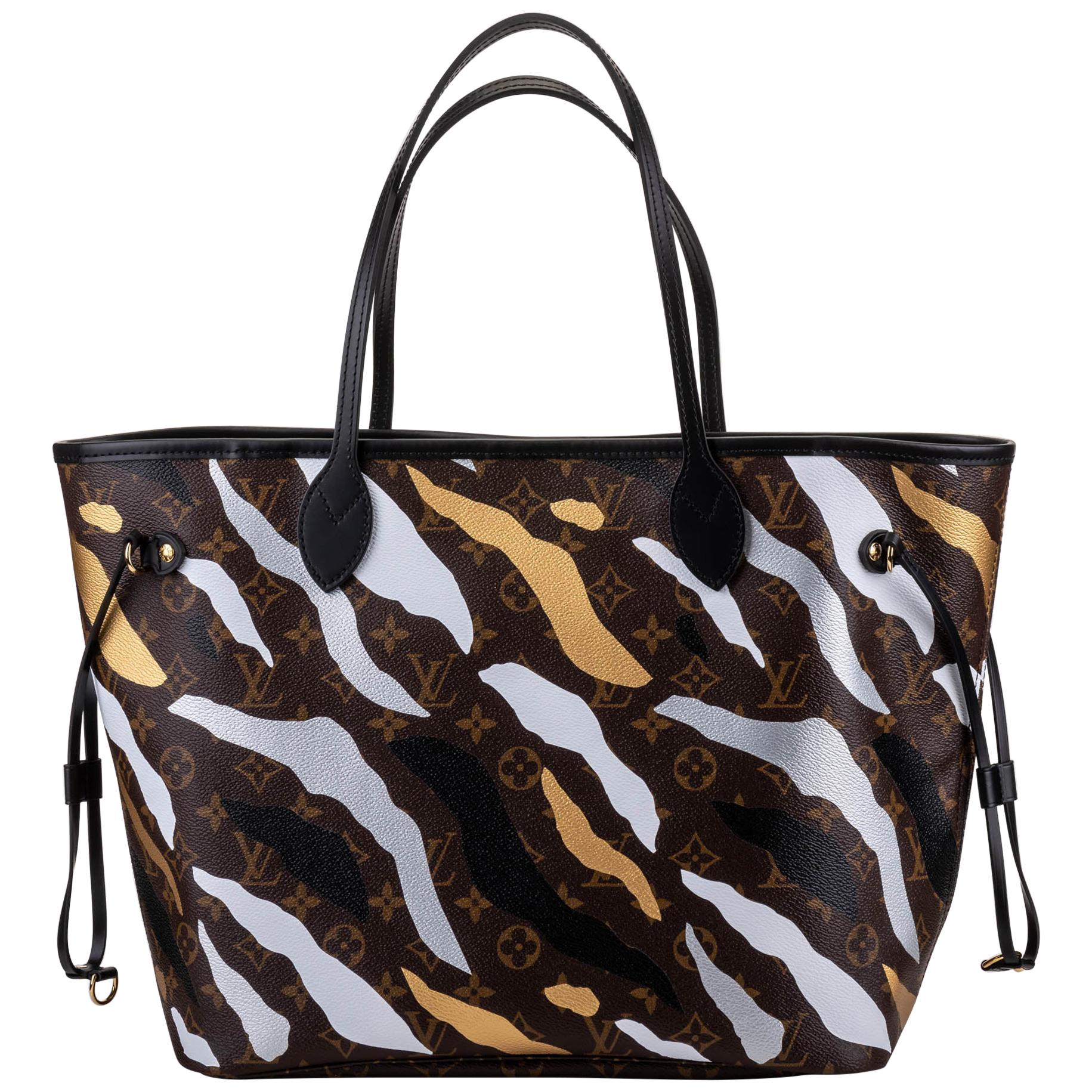 Authenticated used Louis Vuitton Louis Vuitton Monogram Camouflage Neverfull mm Tote Bag Lol Collaboration Limited M45201, Adult Unisex, Size: (Hxwxd)