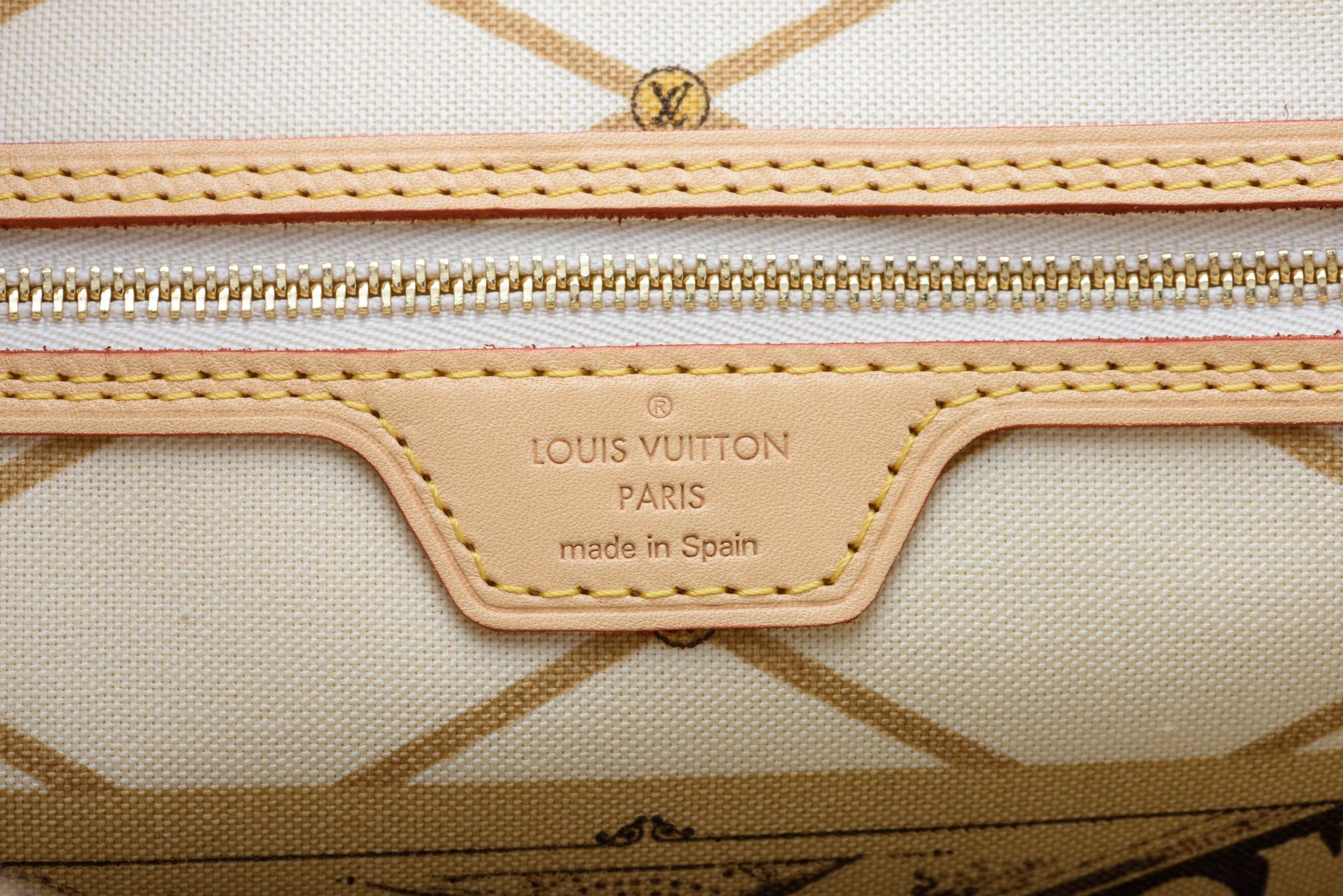 Neu in Box Louis Vuitton Limited Edition Capri Neverfull Damier Azur Tasche 7