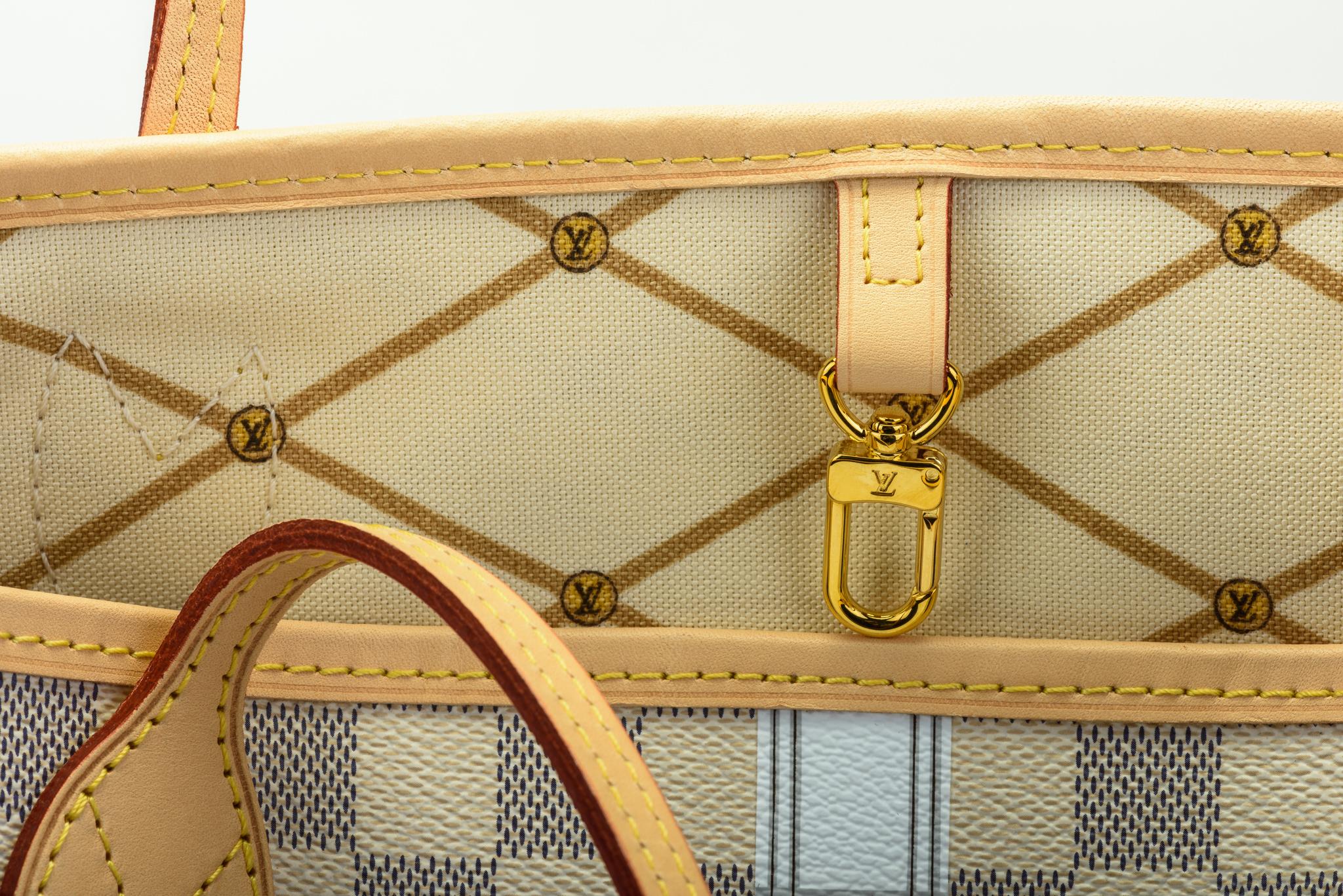 Neu in Box Louis Vuitton Limited Edition Capri Neverfull Damier Azur Tasche 3