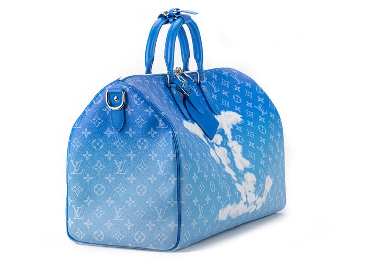 New in Box Louis Vuitton Limited Edition Clouds Keepall Abloh Bag at 1stDibs