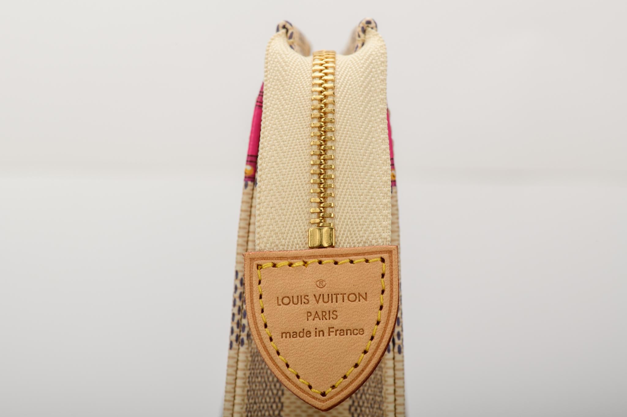 New in Box Louis Vuitton Limited Edition Damier St Tropez Trousse Bag 1