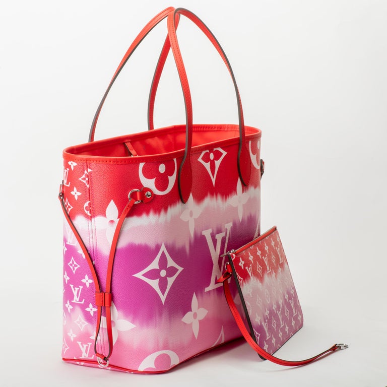 New in Box Louis Vuitton Limited Edition Escale Red On The Go Tote Bag at  1stDibs