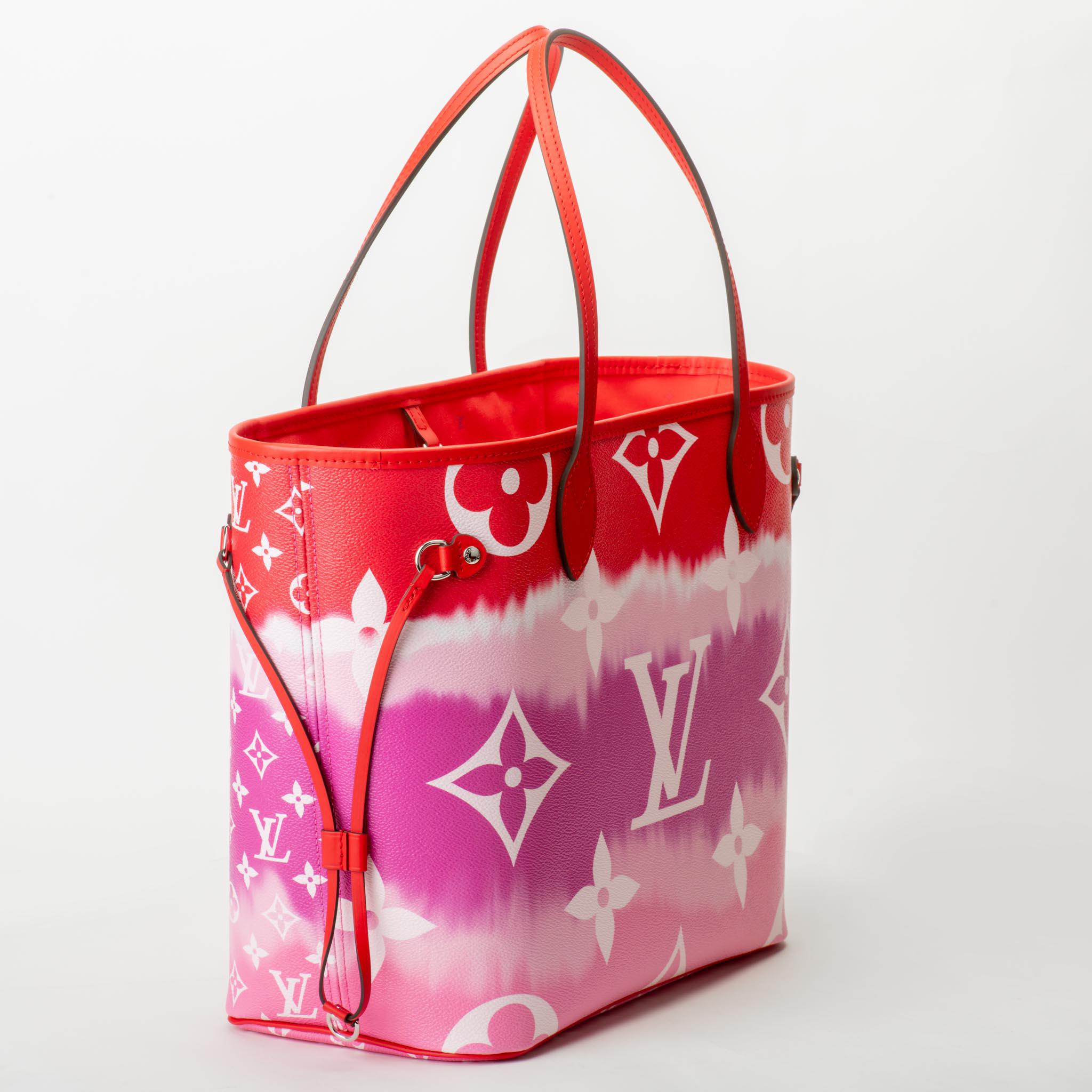 Neu in Box Louis Vuitton Limited Edition Escale Rot Neverfull Tote Bag im Zustand „Neu“ in West Hollywood, CA