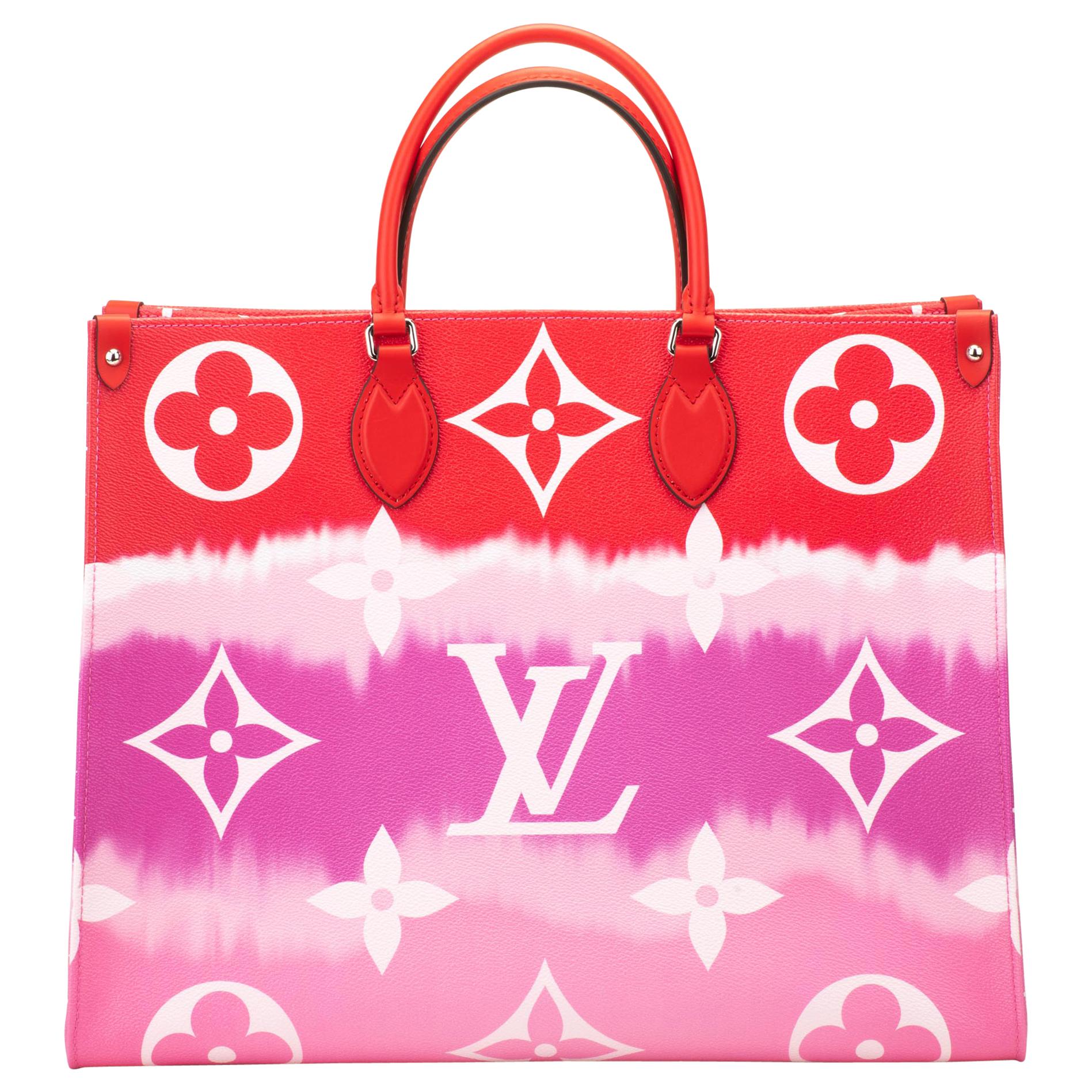 New in Box Louis Vuitton Limited Edition Escale Red On The Go Bag