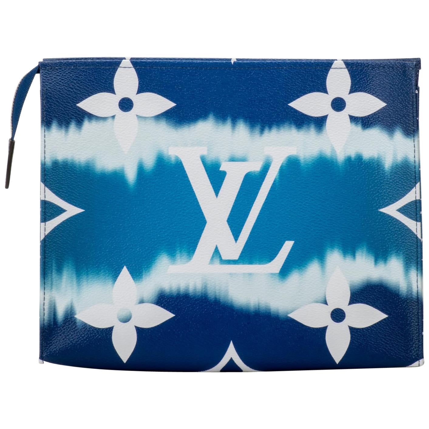 New in Box Louis Vuitton Limited Edition Escale Trousse Blue Bag