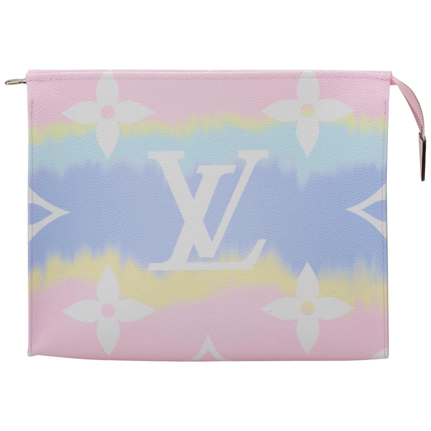 New in Box Louis Vuitton Limited Edition Escale Trousse Pochette Pink 