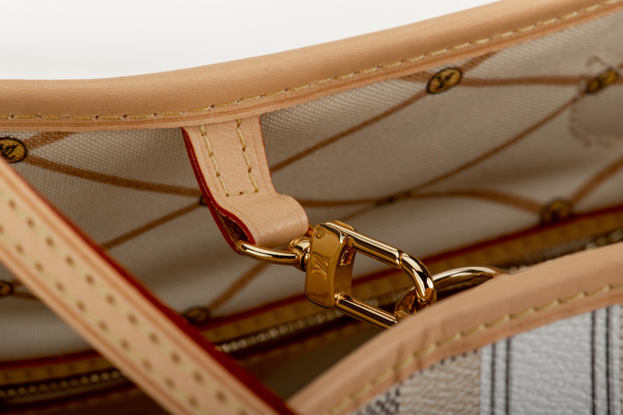Beige New in Box Louis Vuitton Limited Edition Forte Damier Neverfull Tote Bag