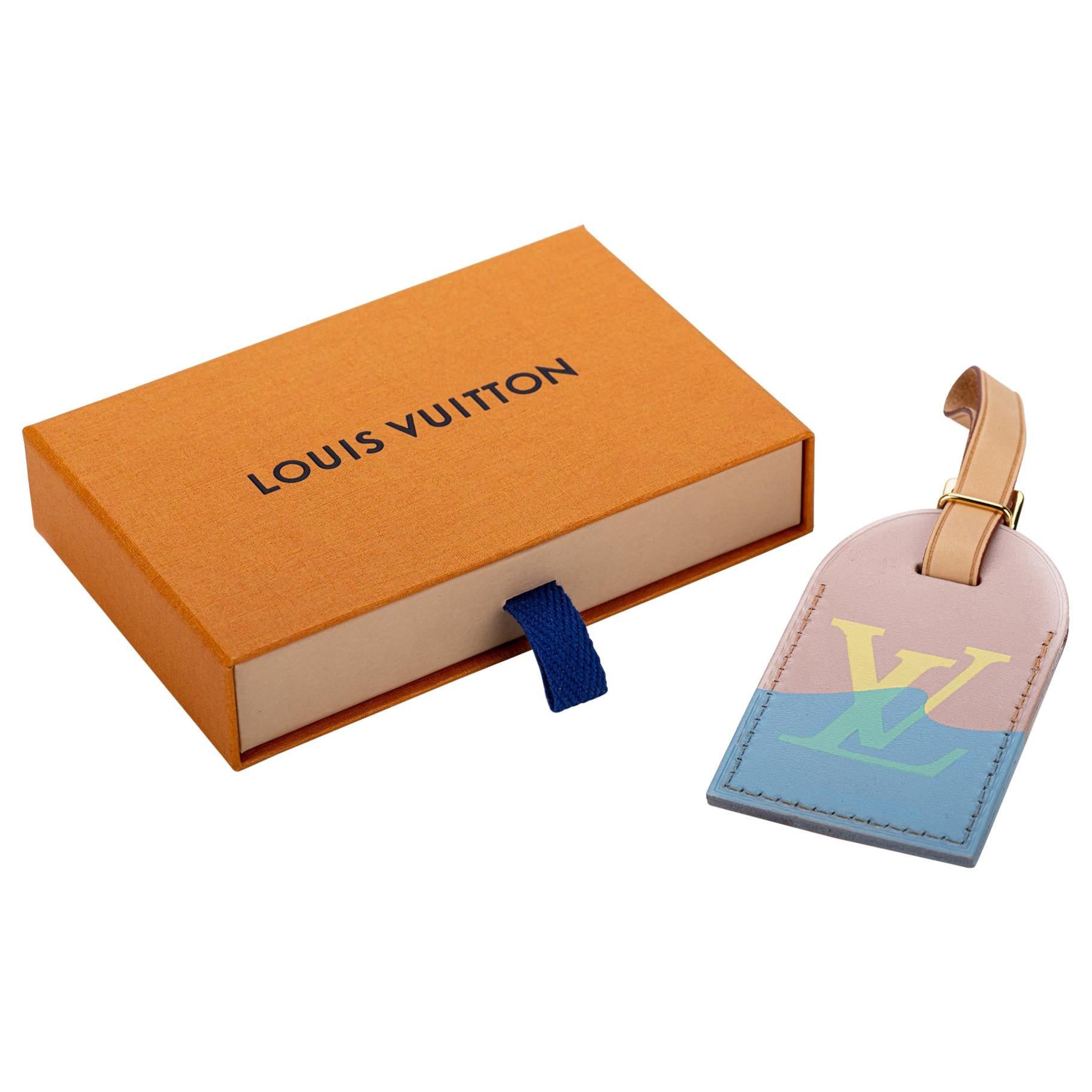 New in Box Louis Vuitton Limited Edition Luggage Name Tag Saint Tropez For Sale