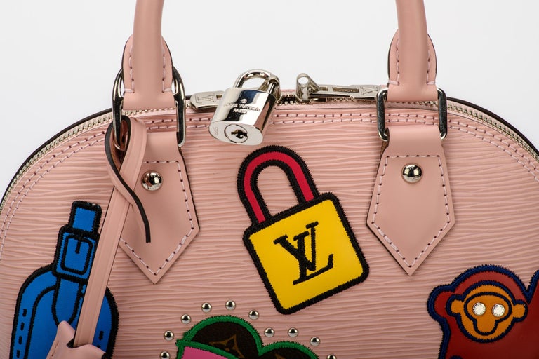 New in Box Louis Vuitton Limited Edition Pink Alma Stickers For Sale at