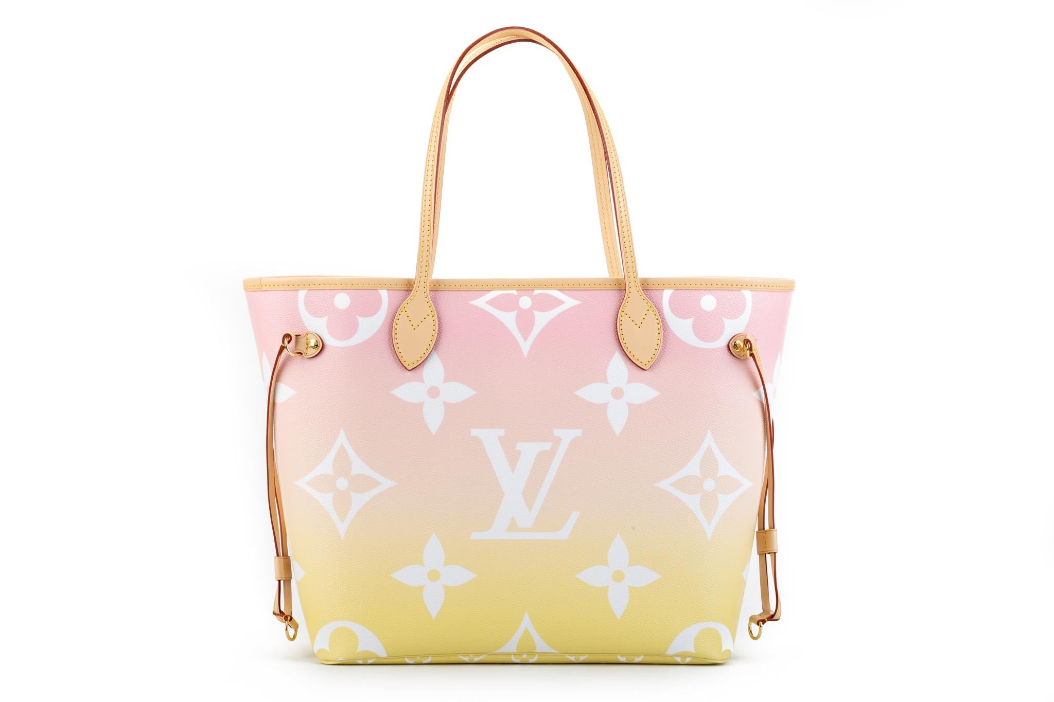 Women's New in Box Louis Vuitton Limited Edition Pink Ombre Neverfull  Bag