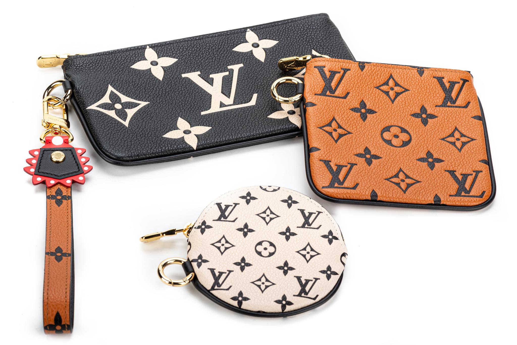 Neu in Box Louis Vuitton Limited Edition Pochette Trio Tasche (Braun)