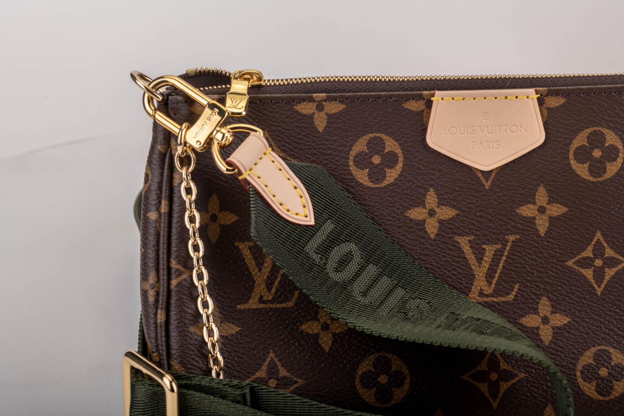 New in Box Louis Vuitton Multi Green Crossbody Pouch Bag 1