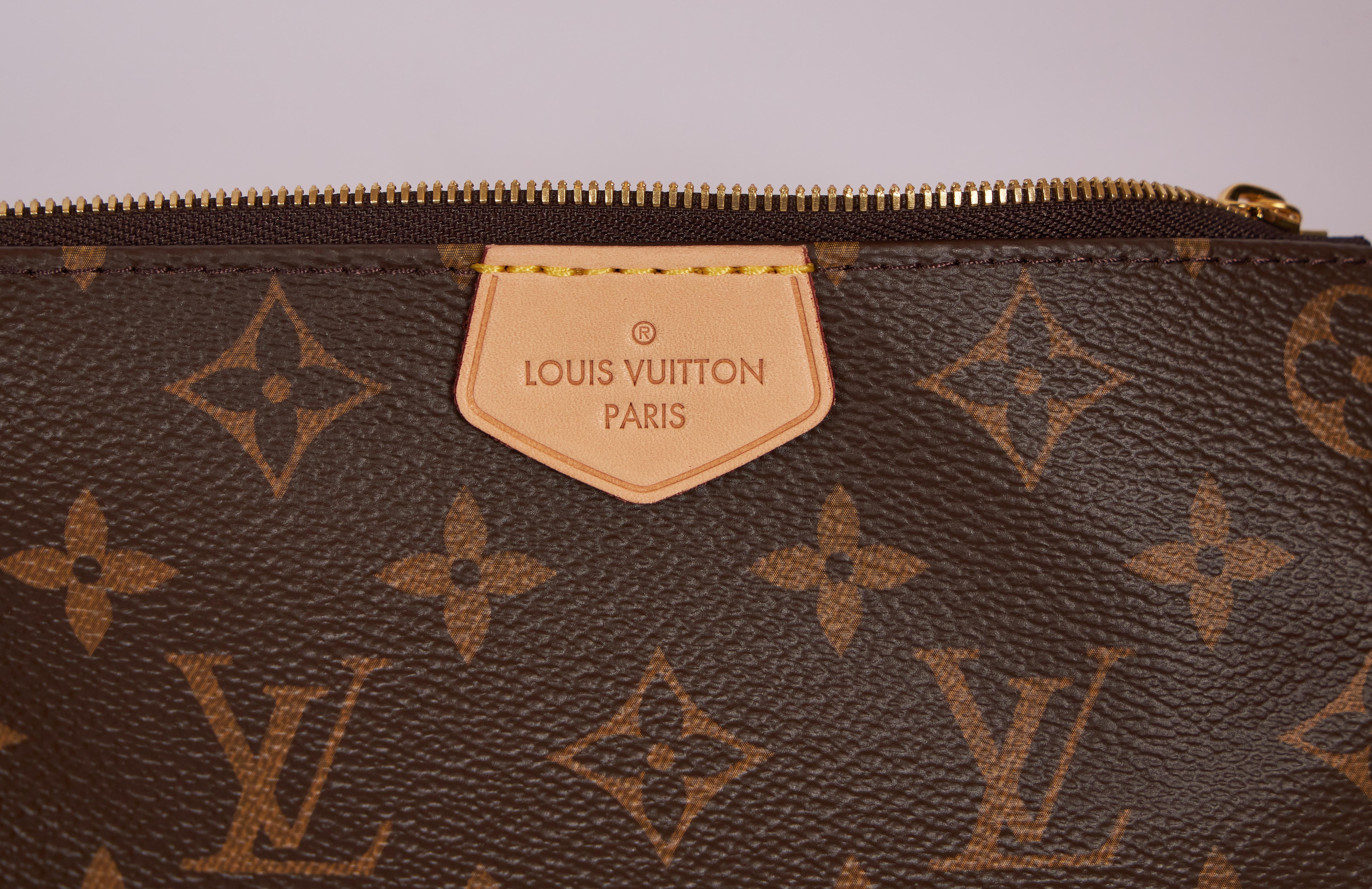 Louis Vuitton Mehrfarbige Pouchette Tasche in Rosa, im Karton Damen im Angebot