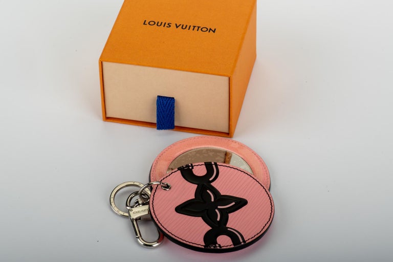 New in Box Louis Vuitton Pink Double Mirror Bag Charm