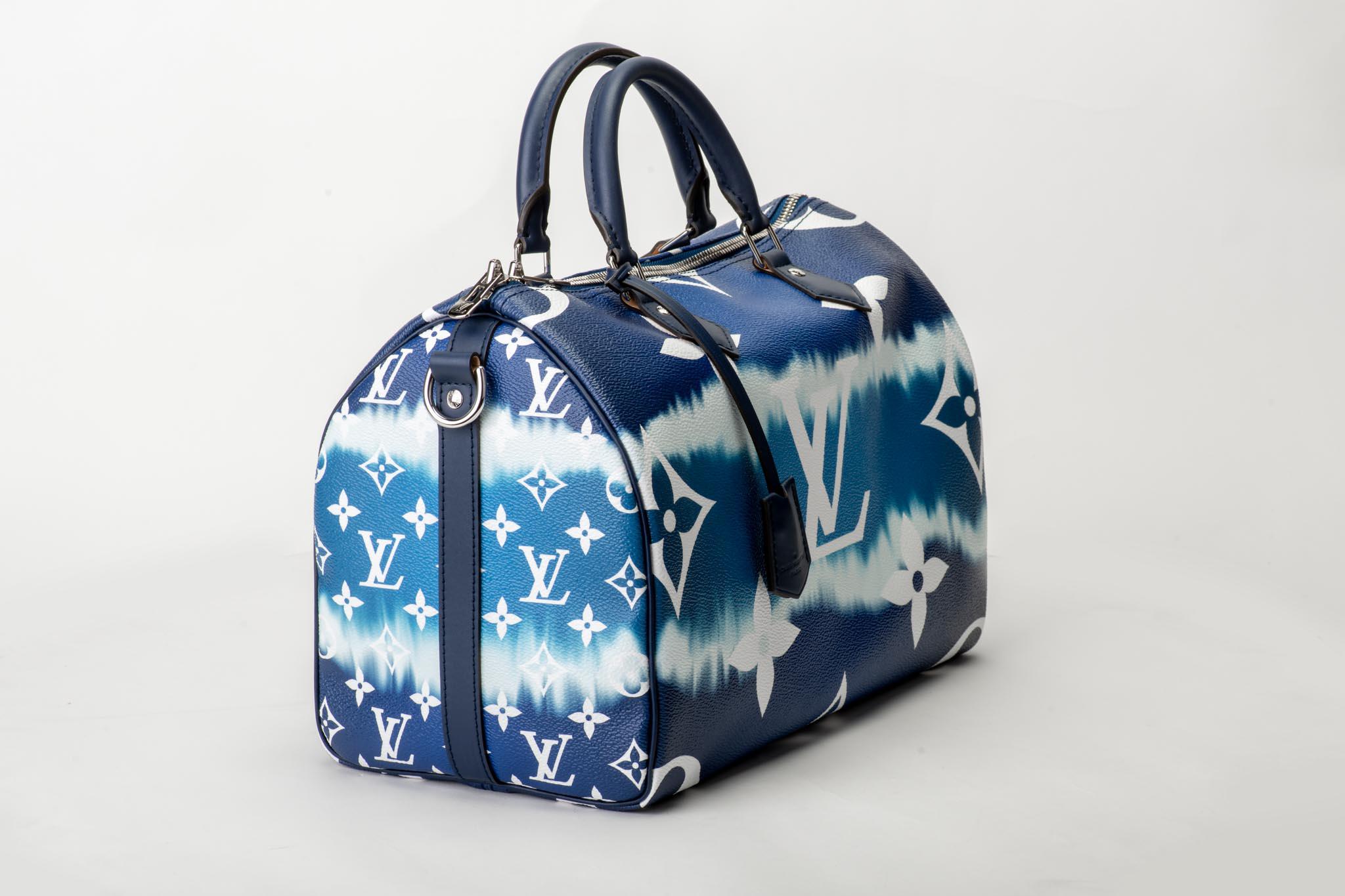 Blue New in Box Louis Vuitton SOLD OUT Escale Speedy 30 Bag