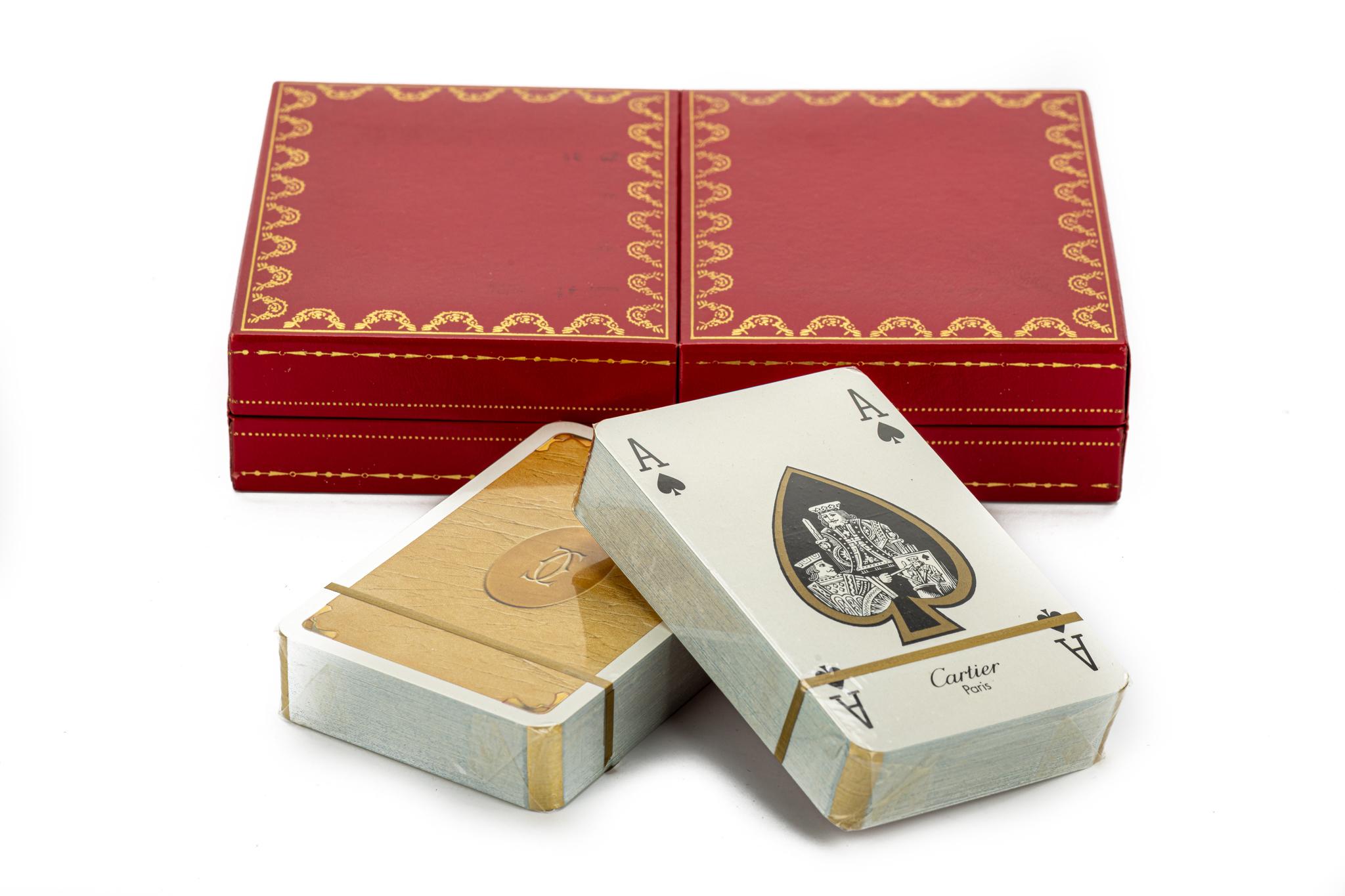 Women's or Men's New in Box Must De Cartier Playing Cards