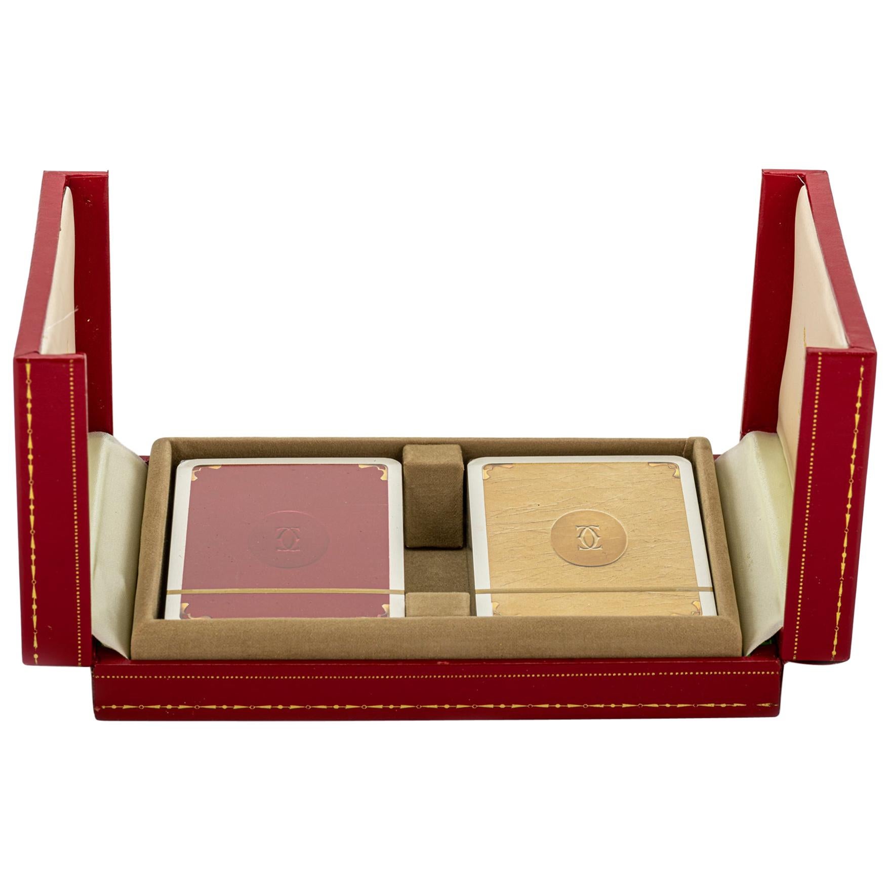 New in Box Must De Cartier Playing Cards