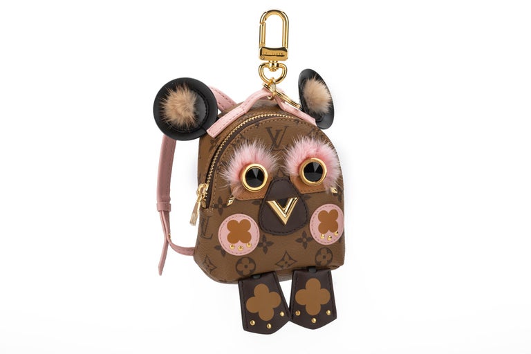 New Louis Vuitton Owl Keychain Bag Charm in Box at 1stDibs