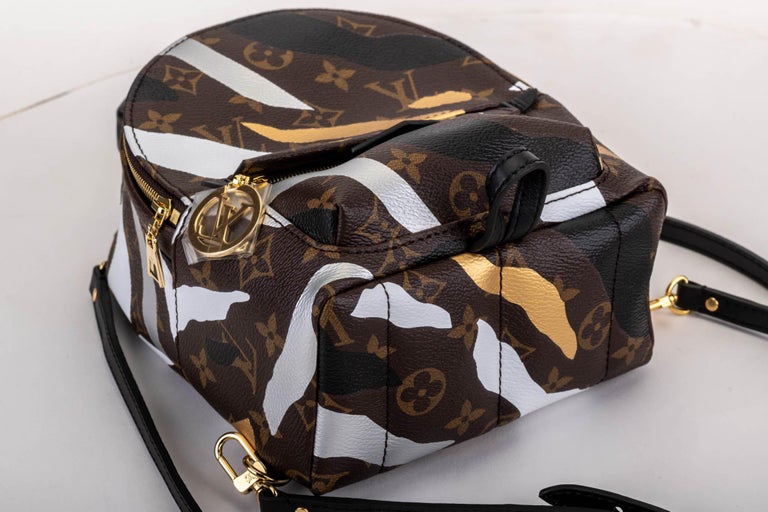 New in Box Vuitton Limited Edition Camo Mini Palm Springs Backpack Bag For  Sale at 1stDibs