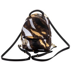 New in Box Vuitton Limited Edition Camo Mini Palm Springs Backpack Bag