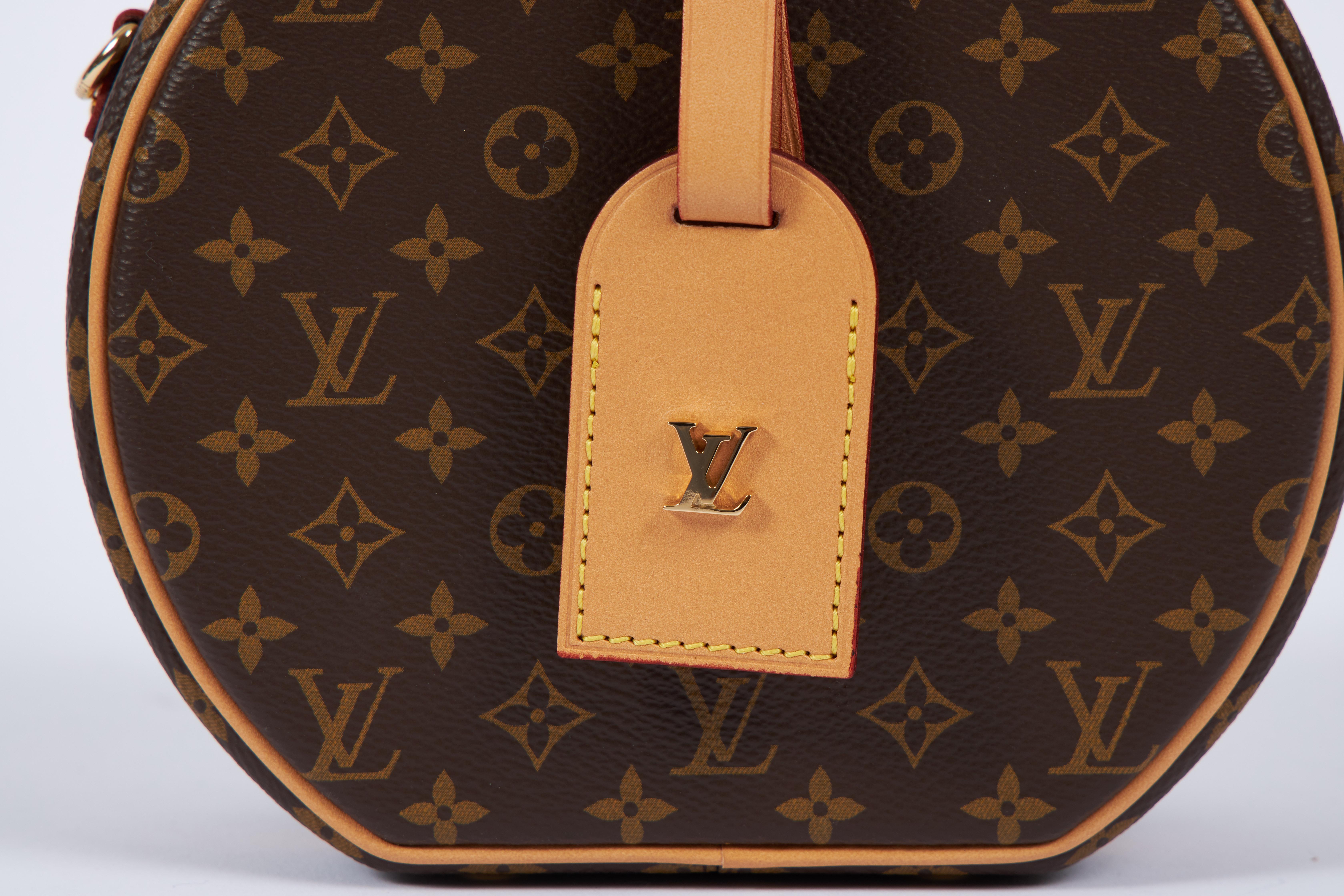 Brown New in Box Vuitton Monogram Mini Hatbox For Sale