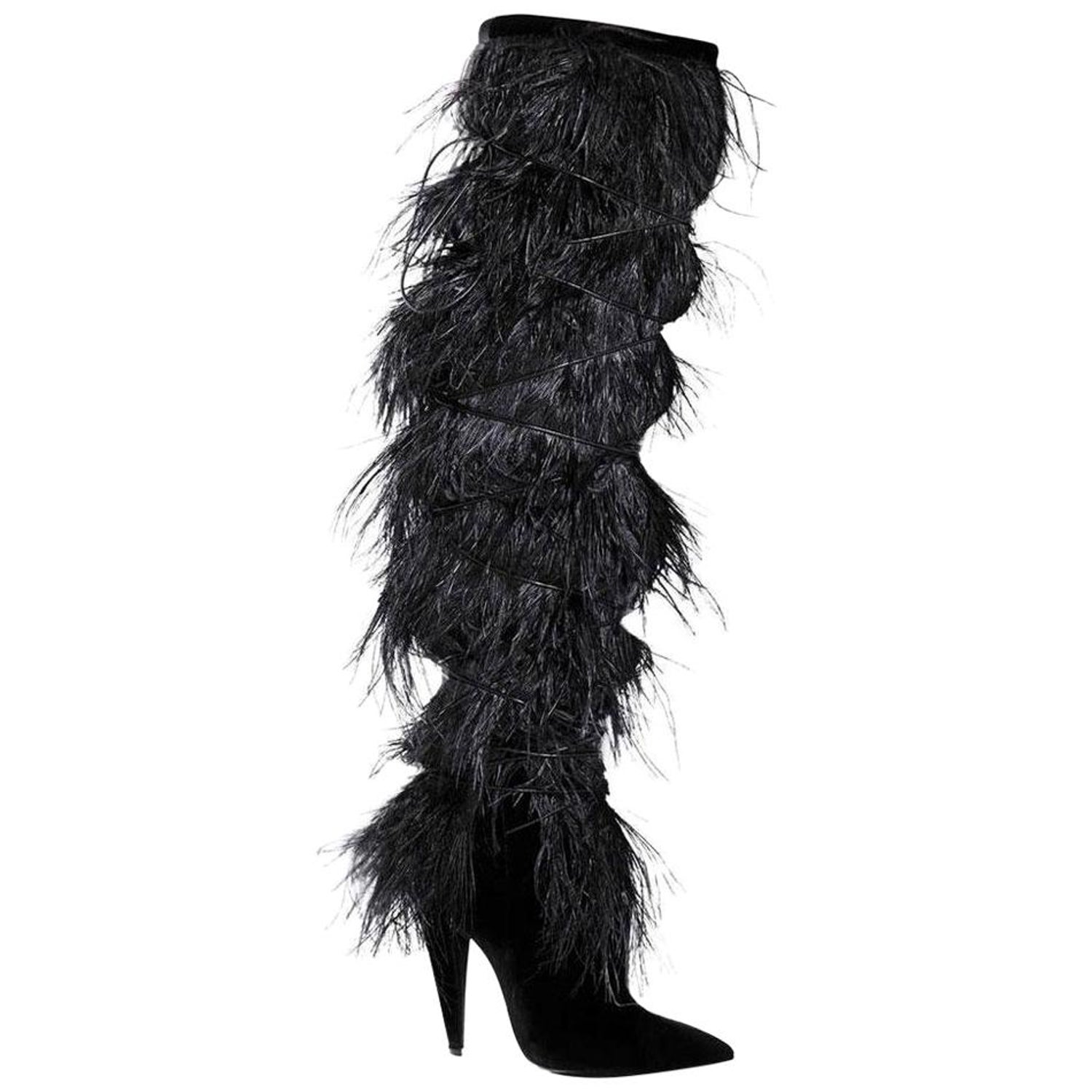 Yeti Boots - 2 For Sale on 1stDibs | yeti fur boots, chanel yeti boots, yeti  leather boots