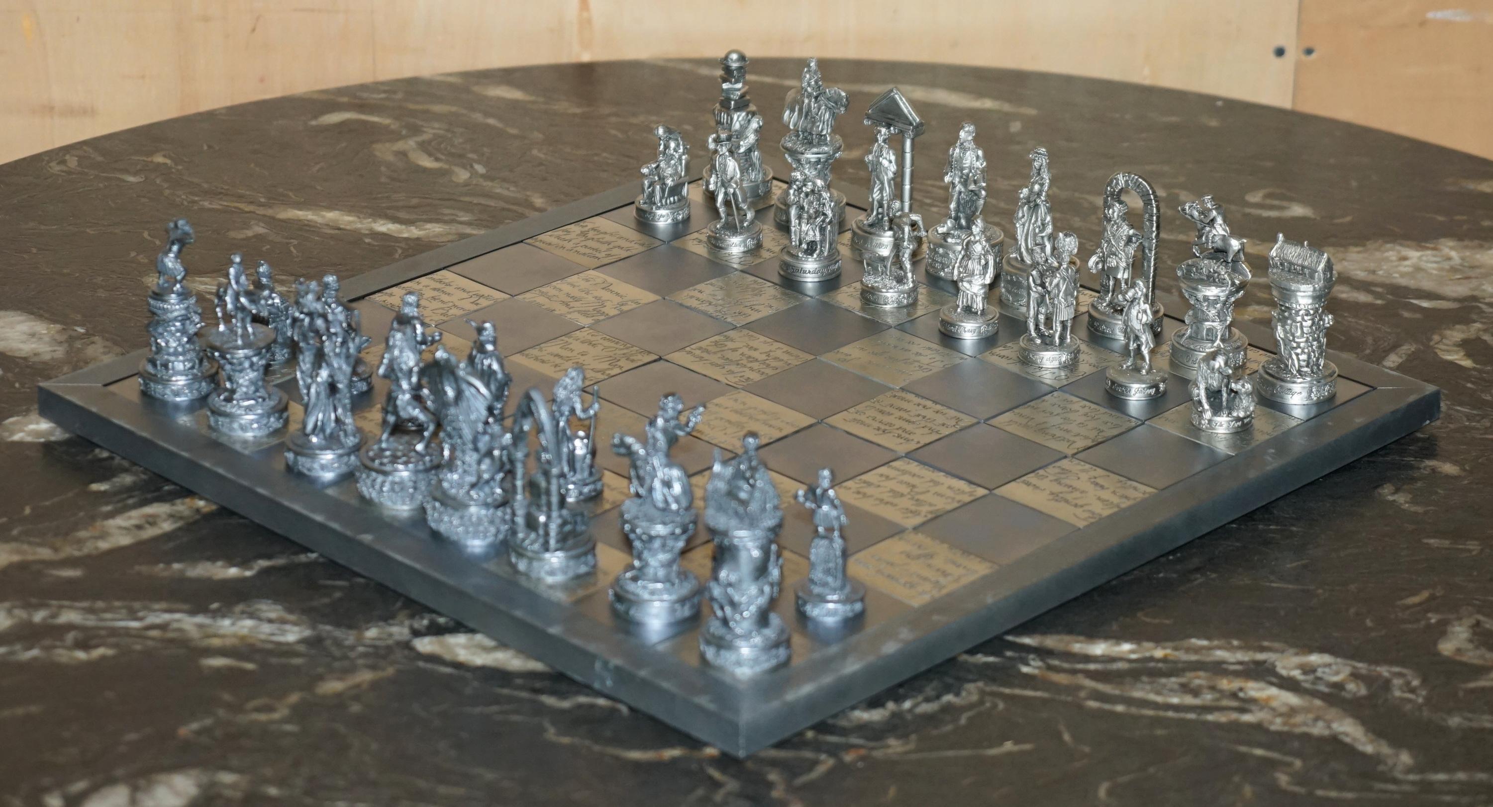 NEW IN THE BOX LTD EDITION 18/500 ROBERT BURNS SCOTTiSH CHESS SET en vente 4