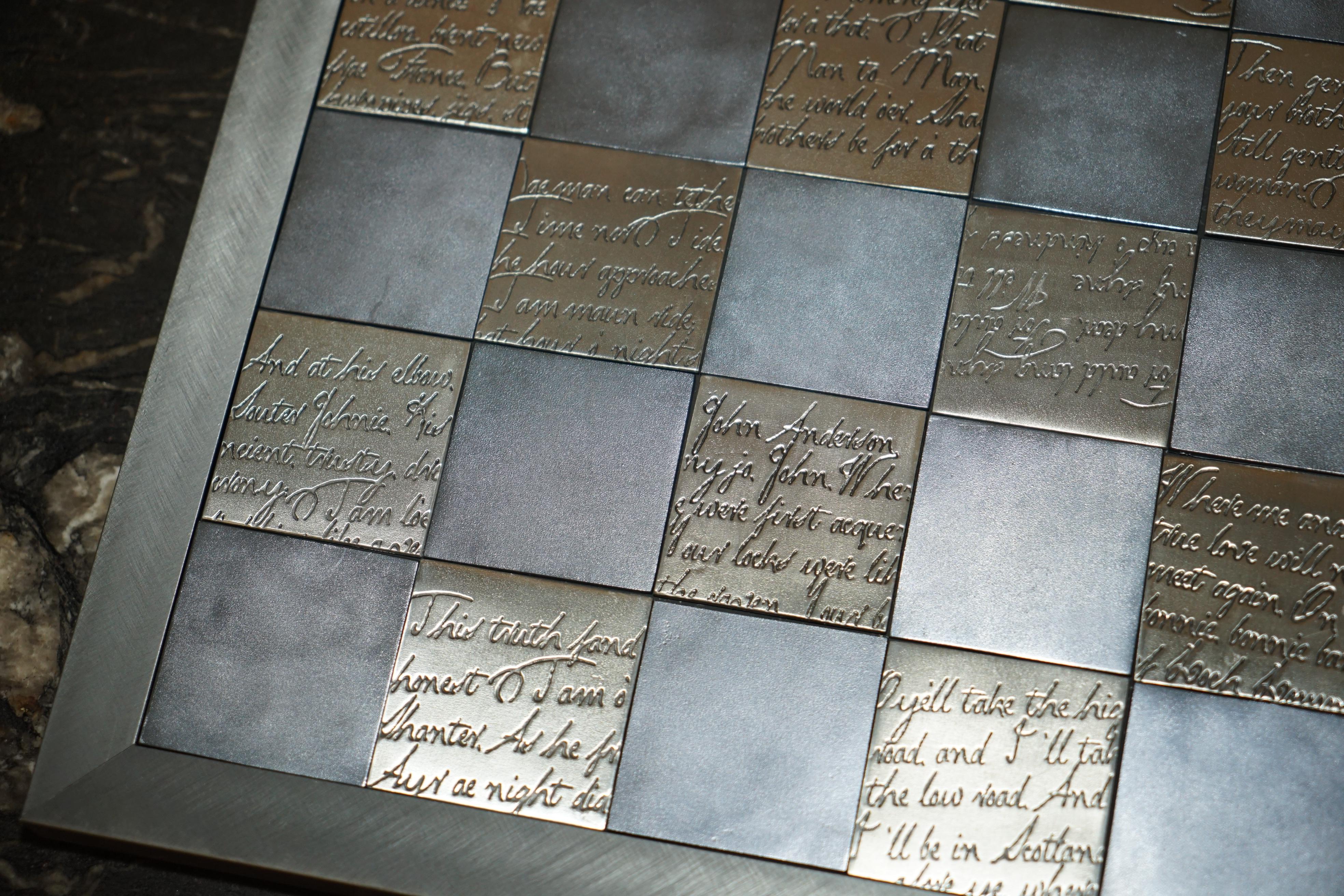 20ième siècle NEW IN THE BOX LTD EDITION 18/500 ROBERT BURNS SCOTTiSH CHESS SET en vente