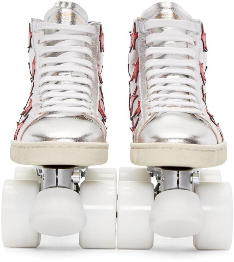 Women's New Incredibly Rare Limited Edition Saint Laurent Celebrity Roller Skates Sz 40