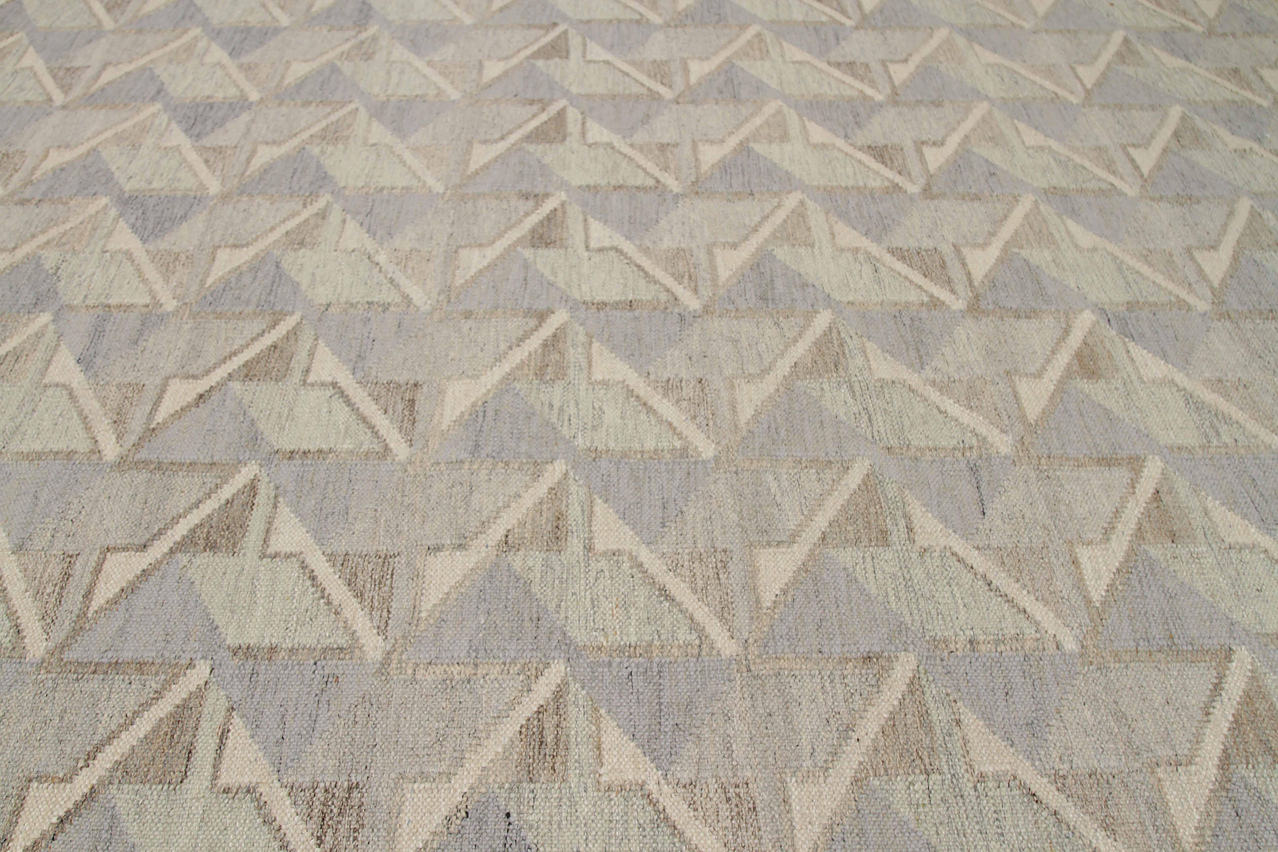 Indischer Teppich im skandinavischen Design, skandinavisches Design (Skandinavische Moderne) im Angebot