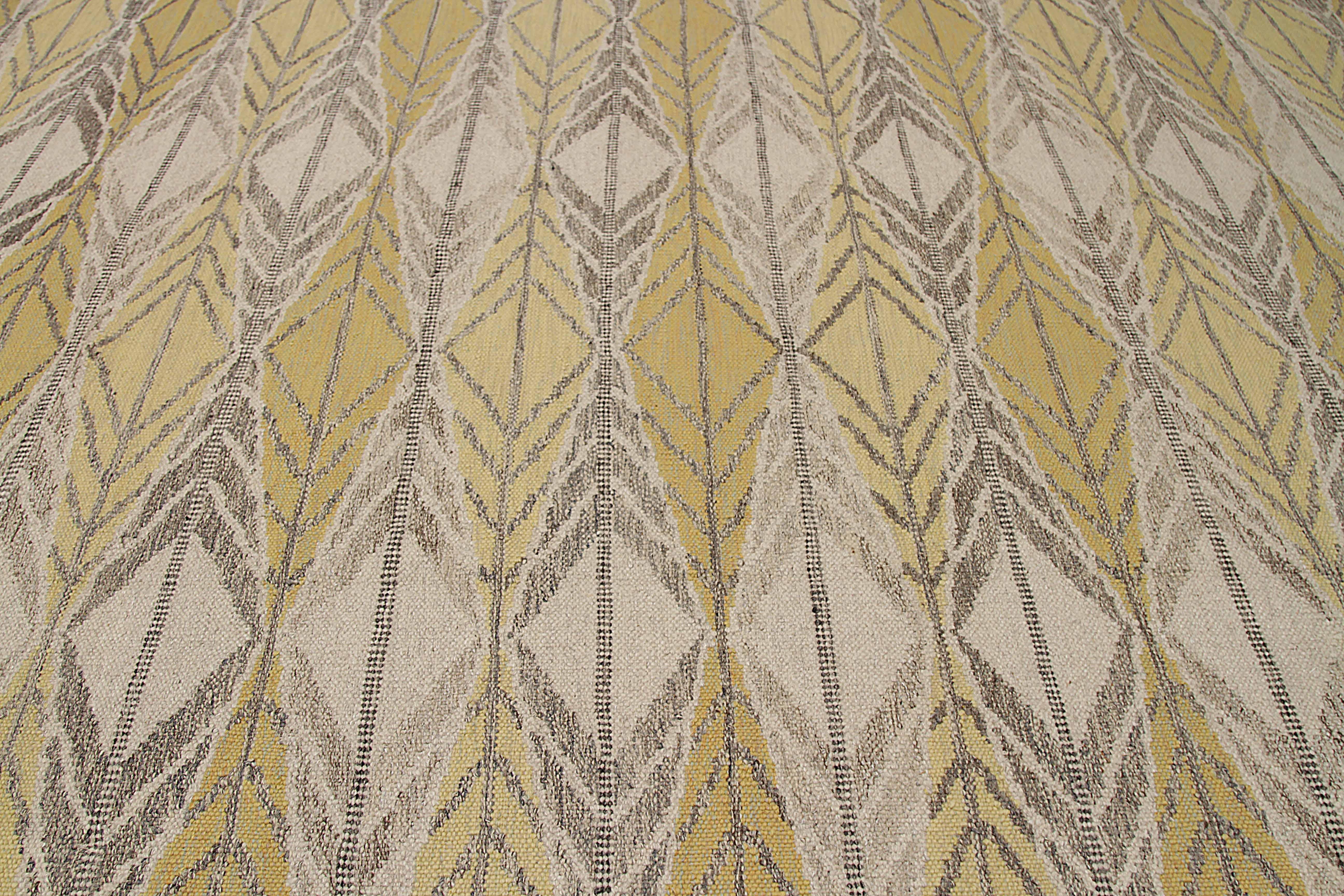 Indischer Teppich im skandinavischen Design, skandinavisches Design (Skandinavische Moderne) im Angebot