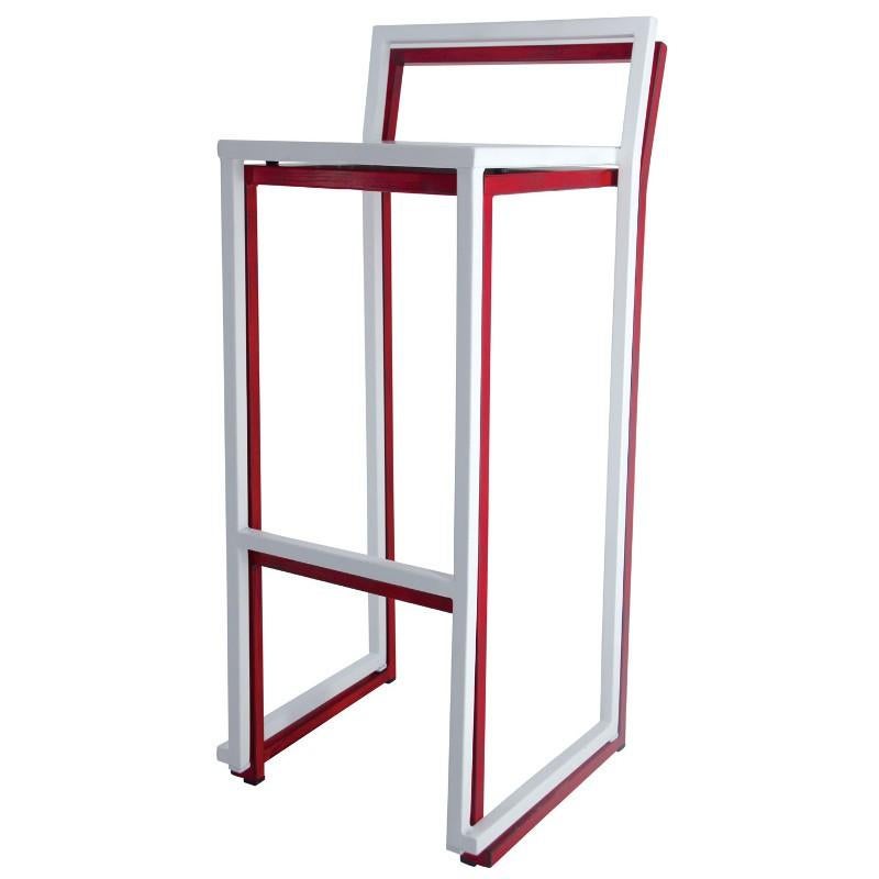 New Industrial Wrought Iron Shop Stacking Stool For Sale