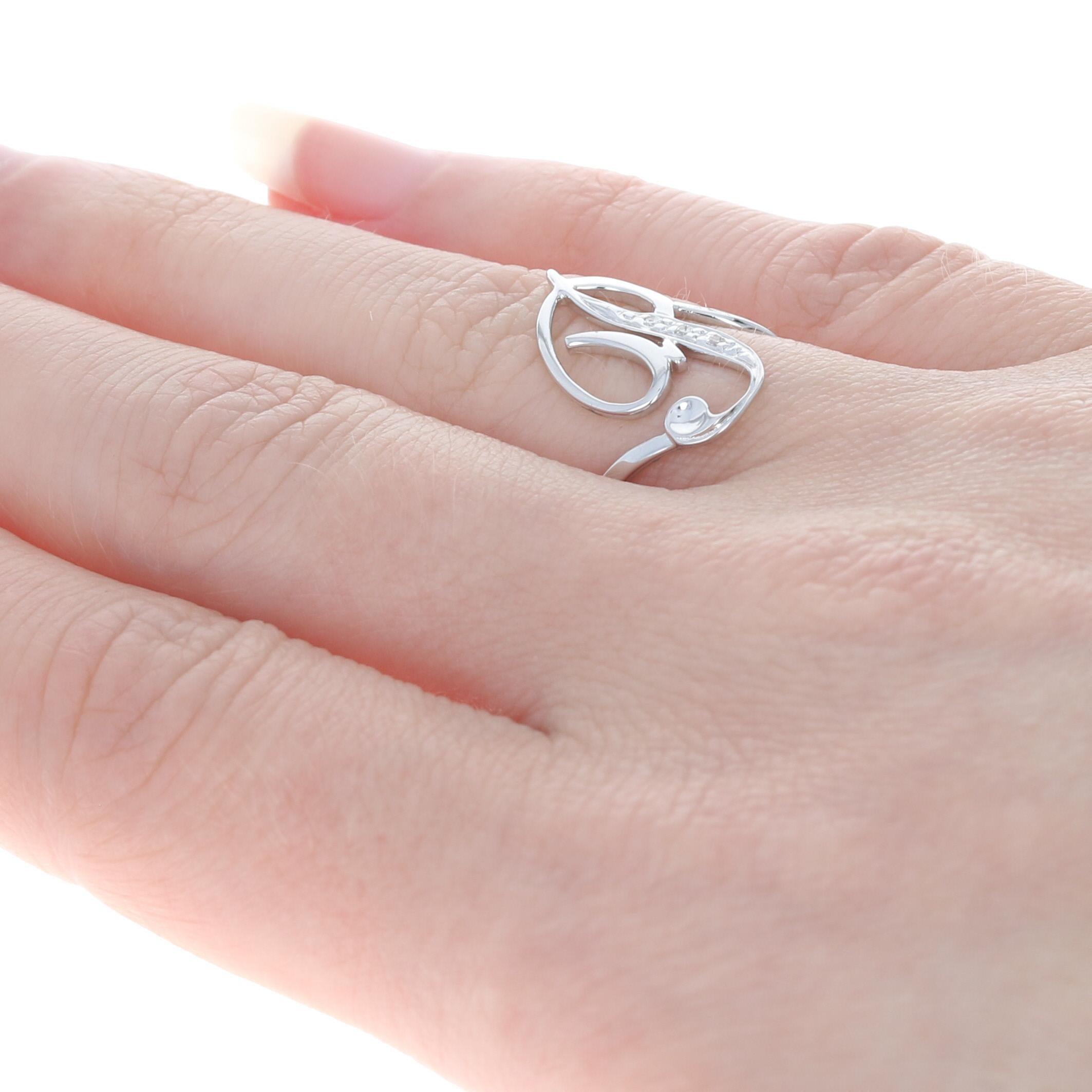 Women's New Initial P Signet Ring, 18k White Gold Personalized Monogram Letter