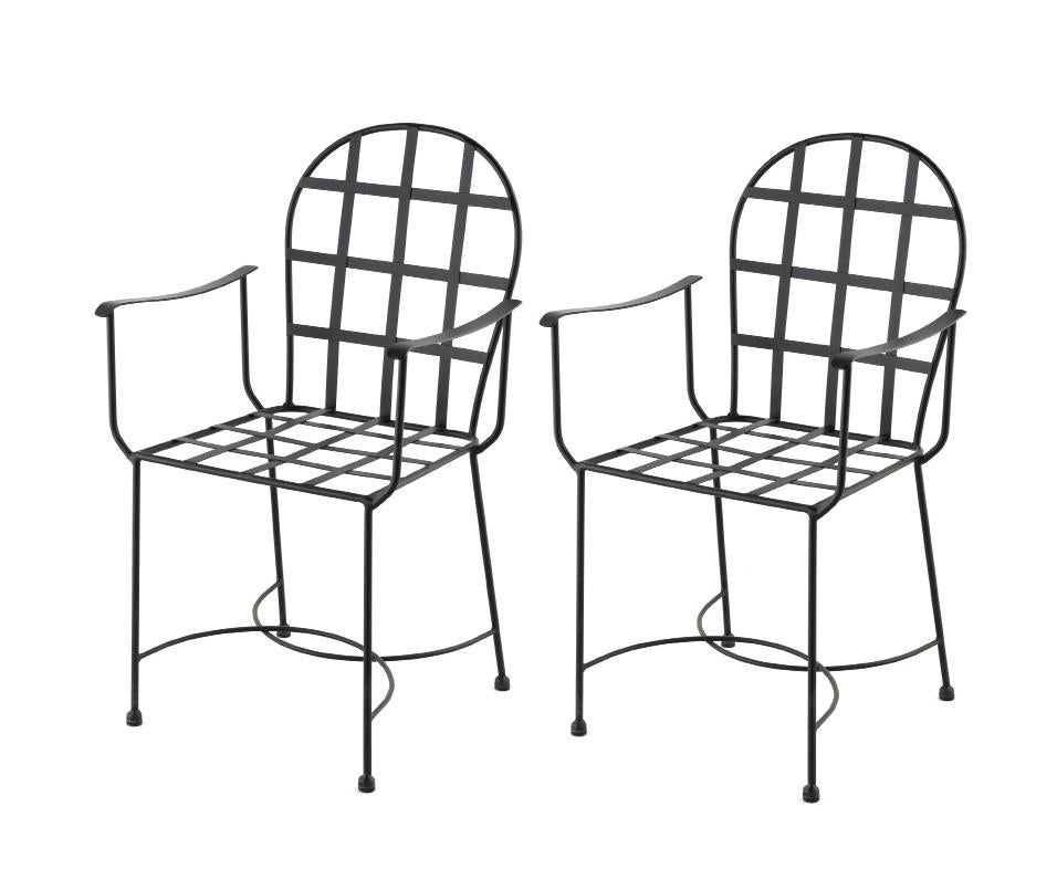Country New Iron Dinning Chair with Epoxy Powder Finish For Sale