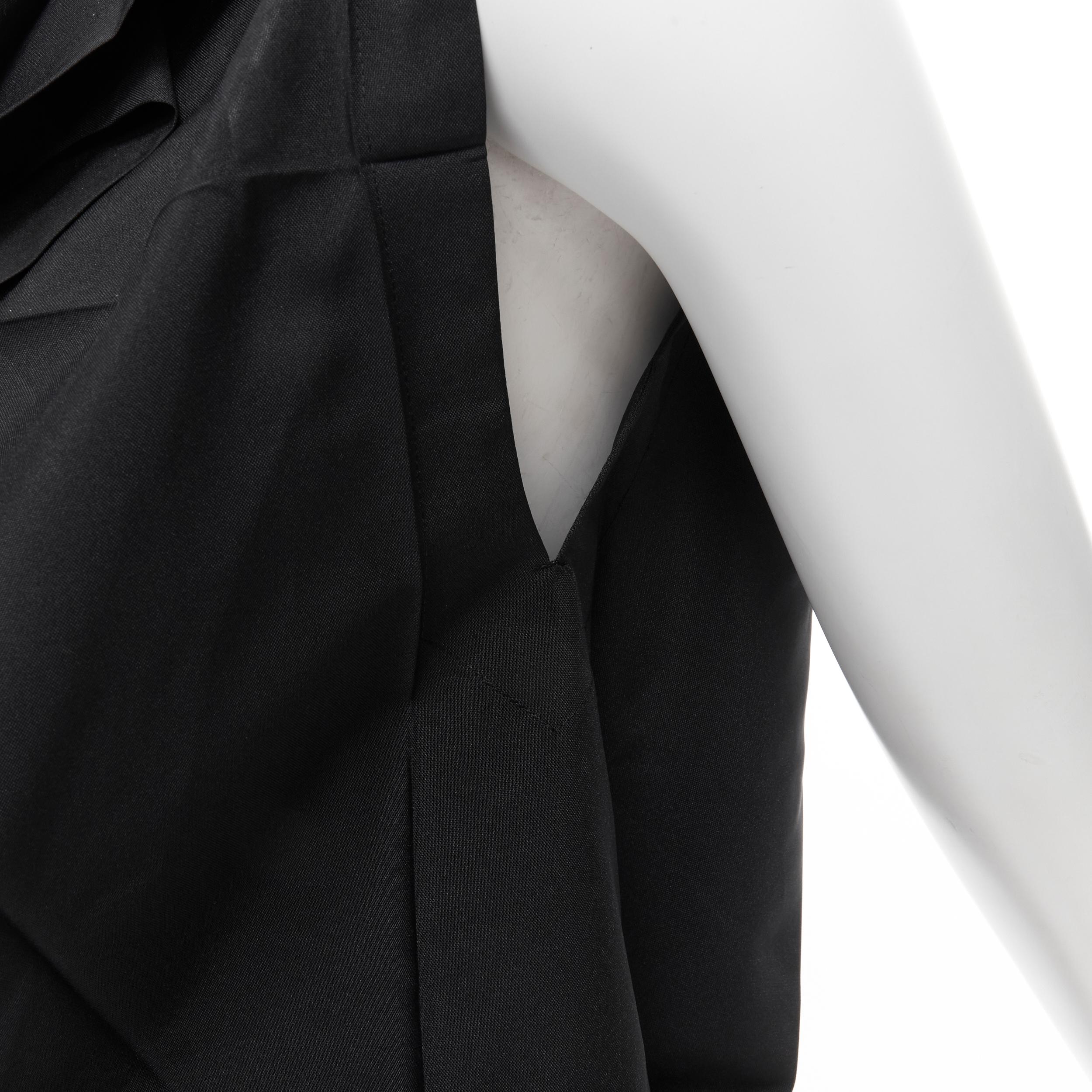 new ISSEY MIYAKE 132 5. black coated sheen origami transformable sleeveless top 3