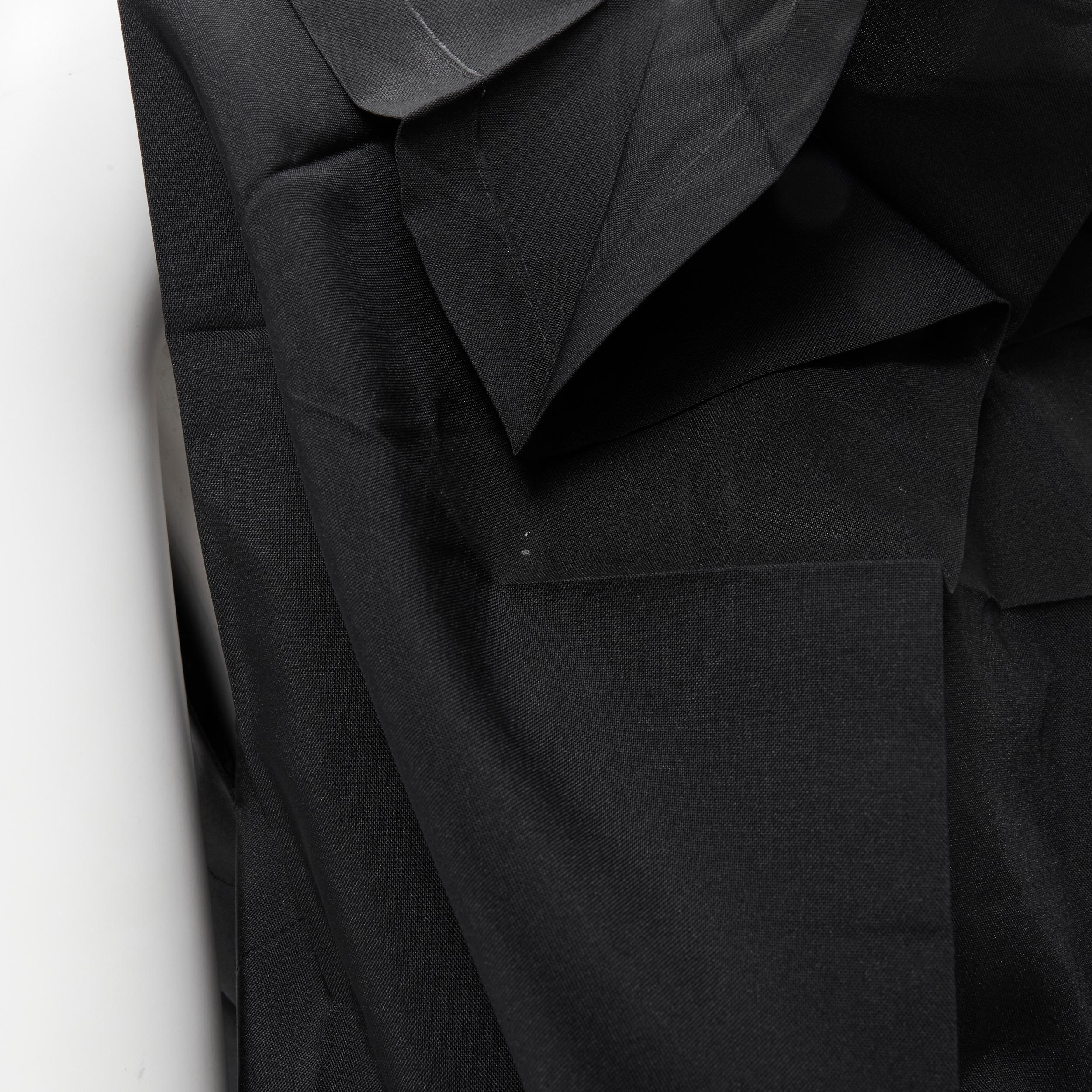 new ISSEY MIYAKE 132 5. black coated sheen origami transformable sleeveless top 4