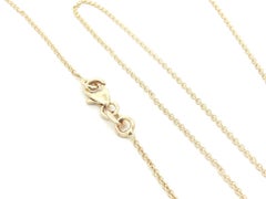 New Italian 14k Yellow Gold Star Of David Pendant 18" Cable Link Chain Necklace