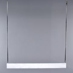 New Italian Alabaster Rectangular Light with Chrome Fittings