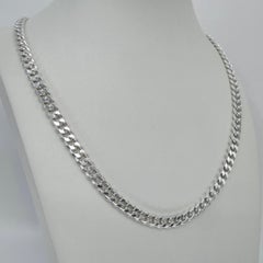 New Italian Made 925 Sterling Silver 20 inch 50cm Mens 5.5mm Curb Chain Necklace